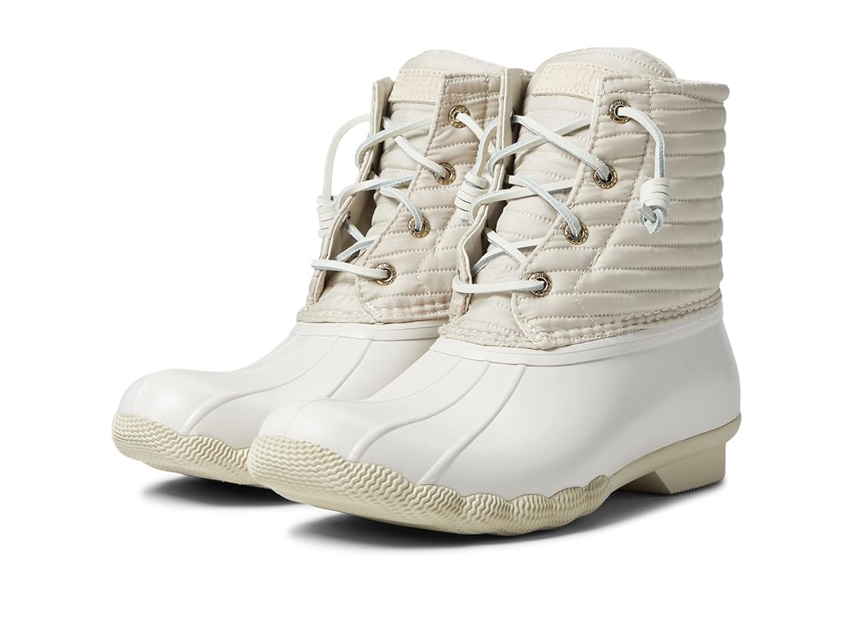 Amazon.com | Sperry Women's Saltwater Snow Boot, Ivory Puff